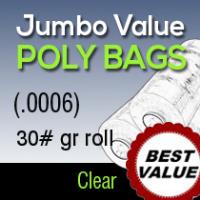 Jumbo Value Clear Poly/ 30#gr roll