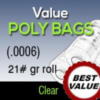 Value Clear Poly/ 21#gr roll