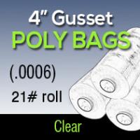 Clear Poly Bags (.0006) 21# roll