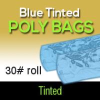 Blue Tinted Poly Bags 30# Roll