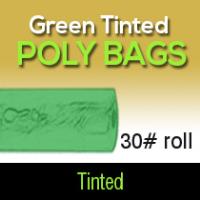 Green Tinted Poly Bags 30# Roll