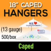 18" Caped Hangers/ 13 gauge 