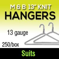 Commercial Grade Metal Suit Hangers - 16 Length/ 13 Gauge - 500