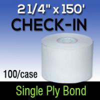 2 1/4" X 150' Single Ply White Bond 