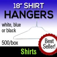 18 14.5G (WHITE)Shirt Laundry Hangers (Box of 500)