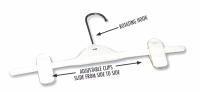 Adjustable Squeeze Hanger 14" White