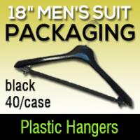 18" Men's Suit Hanger Black 