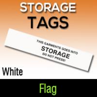 Storage White Flag Tag