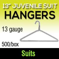 13" Juv. Suit Hangers/13ga (500)