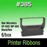 Star Micronics SP-300/ MP-300 Ribbon Black & Red #385