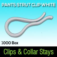 Pants Strut Clip White 1000 Per Box 
