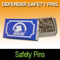 Defender safety pins