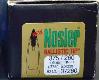Nosler 37260 .375 Cal 260 Grain Spitzer Ballistic Tip