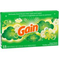 Gain Original Dryer Sheets 15 cs