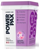 PowerPax 5-in-1 Commercial Laundry Detergent Capsules - Lavender Scent - 425/Box 