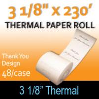 Thermal Paper Roll - 3 1/8" x 230' ("Thank You" Design)