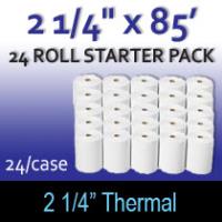 Thermal 24 Roll Starter Pack - 2 1/4" x 85'