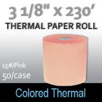 Colored Thermal Roll - 230'/15#/Pink