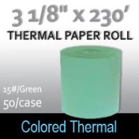 Colored Thermal Roll - 230'/15# Green
