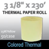 Colored Thermal Roll - 230'/15#/Yellow