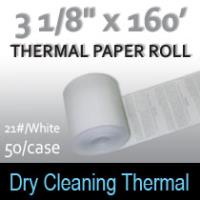 Dry Cleaning Thermal Roll- 160'/21#/White