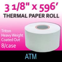Triton Thermal Paper - 3 1/8" x 596' (Hvy Wght/Coated Out)