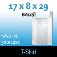 T-Shirt Bags (17 x 8 x 29) "White" XL