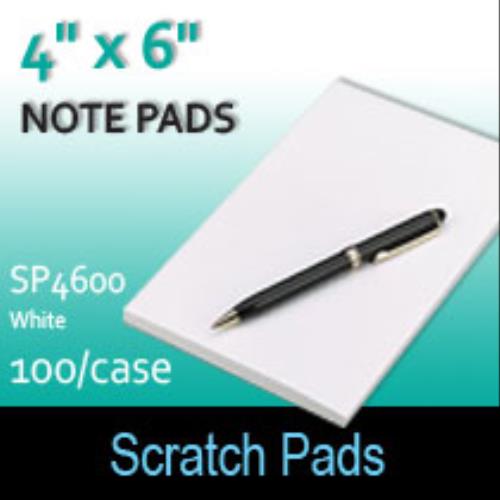 Scratch/Note Pads (SP4600) 4" x 6" White Thermal Paper Direct