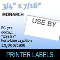 Monarch "Use By" Labels (For 1-Line 1131 Gun)