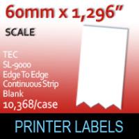TEC SL-9000 Edge to Edge Continuous Strip 60mm Blank