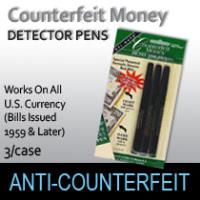 Counterfeit Money Detector Pens - 3 pack