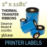Datamax  2" x 1181' Thermal Transfer Wax Ribbons