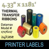 Datamax 4.33" x 1181' Thermal Transfer Wax Ribbons