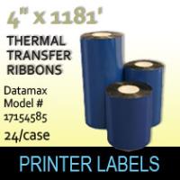 Datamax 4.00" x 1181' Thermal Transfer Wax Ribbons