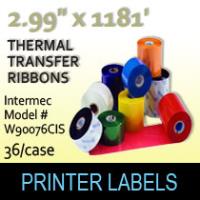 Intermec 2.99" x 1181' Thermal Transfer Wax Ribbons