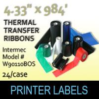 Intermec 4.33" x 984' Thermal Transfer Wax Ribbons