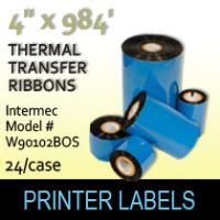 Intermec 4.00" x 984' Thermal Transfer Wax Ribbons