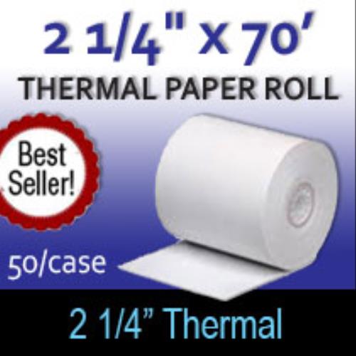 Thermal Paper Rolls 10 Rolls 2 1/4X50' Thermal Cash Register