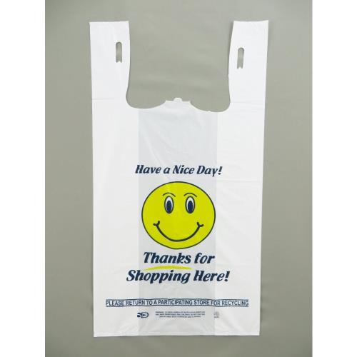 T-Shirt Bags (12 x 7 x 22) Smiley Face
