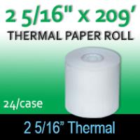 Thermal Paper Roll - 2 5/16" x 209'