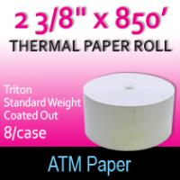 Triton Thermal Paper - 2 3/8" x 850' (Std Wght/Coated Out)