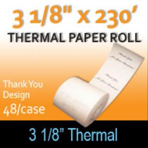 Thermal Paper Roll - 3 1/8" x 230