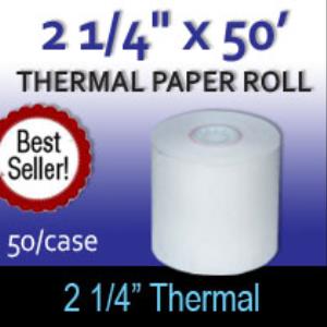Thermal Paper Roll - 2 1/4" x 50