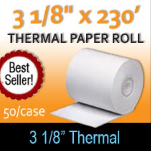 Thermal Paper Roll 3 1/8" x 230' | Pony Packaging