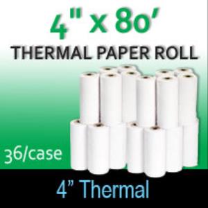 Thermal Paper Roll - 4" x 80