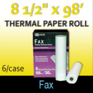 Thermal Paper Roll 8 1/2" X 98