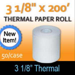 Thermal Paper Roll - 3 1/8" x 200