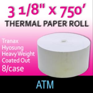 Tranax-Hyosung Paper- 3 1/8" x 750