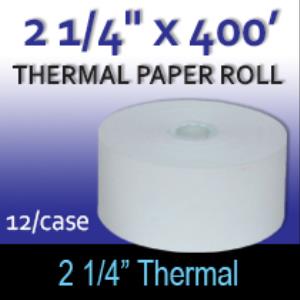 Thermal Paper Roll - 2 1/4" x 400